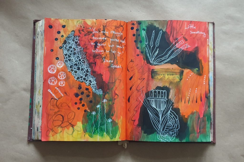 art journaling primer 
kako napraviti vizuelni dnevnik
